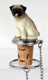 Pug - Fawn - Bottle Stopper