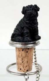 Shar Pei - Black - Bottle Stopper