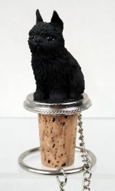 Brussels Griffon - Black - Bottle Stopper