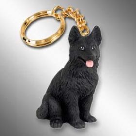 German Shepherd - Black - Keychain