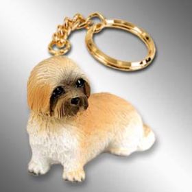 Lhasa Apso - Brown - Sport Cut - Keychain