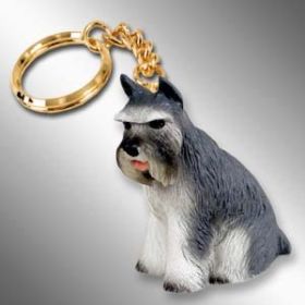 Schnauzer - Gray - Keychain