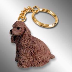 Cocker Spaniel - Brown - Keychain