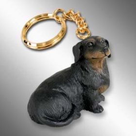 Dachshund - Black - Keychain