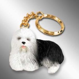 Old English Sheepdog - Keychain