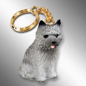 Cairn Terrier - Gray - Keychain