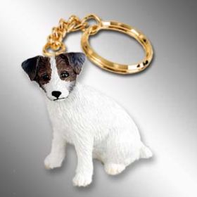 Jack Russell Terrier - Brown and White - Rough Coat - Keychain