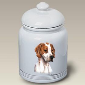 English Pointer - Red and White - Best of Breed Ceramic Treat Jar