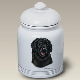 Flat Coated Retriever - Best of Breed Ceramic Treat Jar