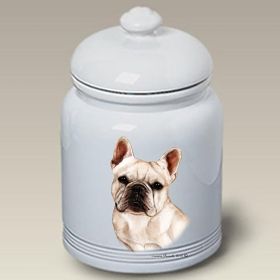 French Bulldog - White - Best of Breed Ceramic Treat Jar