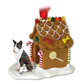 Bull Terrier - Brindle - Gingerbread House Ornament