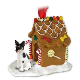 Rat Terrier - Gingerbread House Ornament