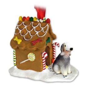 Bedlington Terrier - Gingerbread House Ornament