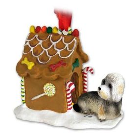 Dandie Dinmont - Gingerbread House Ornament