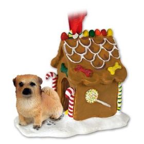 Tibetan Spaniel - Gingerbread House Ornament