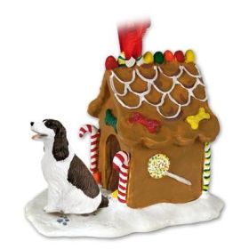 Springer Spaniel - Liver and White - Gingerbread House Ornament