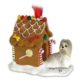 Shih Tzu - Mixed - Gingerbread House Ornament