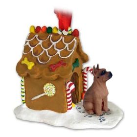 Boxer - Tawny - Gingerbread House Ornament