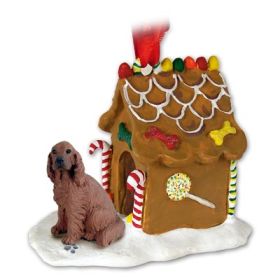 Irish Setter - Gingerbread House Ornament