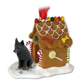 Schipperke - Gingerbread House Ornament