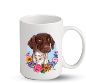 German Shorthaired Pointer - Best of Breed PItcher Flower Mugs