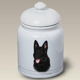 German Shepherd - Black - Best of Breed Ceramic Treat Jar