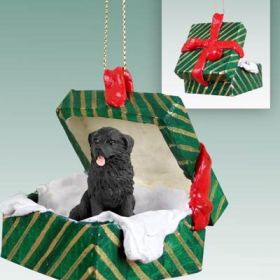 Newfoundland Green Gift Box Ornament