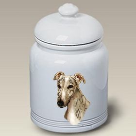 Greyhound - Brindle - Best of Breed Ceramic Treat Jar