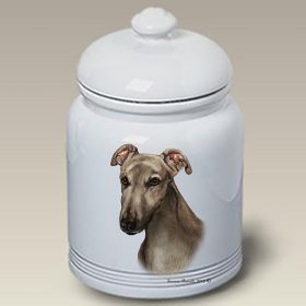 Greyhound - Grey - Best of Breed Ceramic Treat Jar