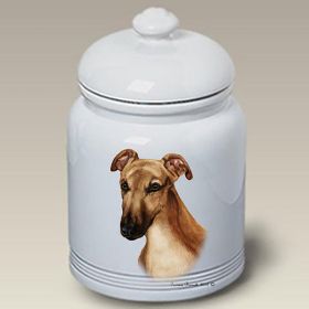 Greyhound - Fawn - Best of Breed Ceramic Treat Jar