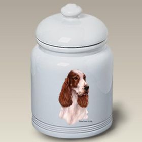 Irish Red and White Setter - Best of Breed Ceramic Treat Jar