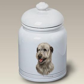 Irish Wolfhound - Grey - Best of Breed Ceramic Treat Jar