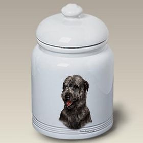 Irish Wolfhound - Black - Best of Breed Ceramic Treat Jar