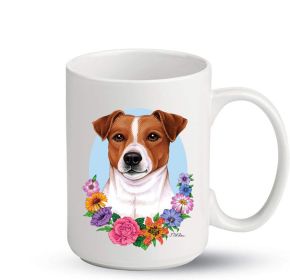 Jack Russell Terrier - Best of Breed PItcher Flower Mugs