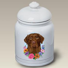 Labrador Retriever - Chocolate - Best of Breed TP Ceramic Treat Jar