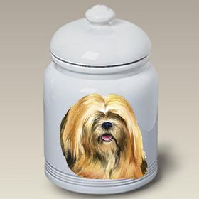 Lhasa Apso - Cream - Best of Breed Ceramic Treat Jars