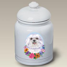 Maltese - Best of Breed TP Ceramic Treat Jar