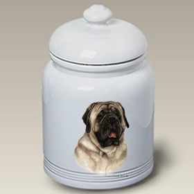 Mastiff - Silver - Best of Breed Ceramic Treat Jar