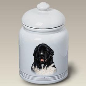 Newfoundland Landseer - Best of Breed Ceramic Treat Jar