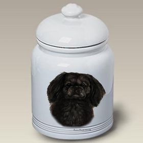 Pekingese - Black - Best of Breed Ceramic Treat Jar