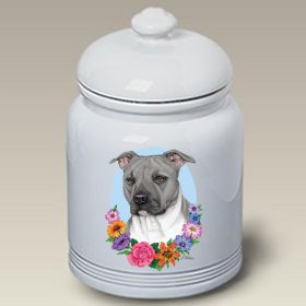 Pit Bull - Blue - Best of Breed TP Ceramic Treat Jar