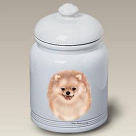 Pomeranian - Cream - Best of Breed Ceramic Treat Jar