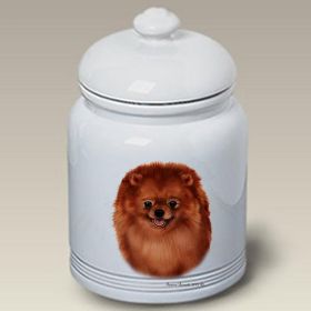 Pomeranian - Red - Best of Breed Ceramic Treat Jar