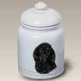 Poodle - Black - Best of Breed Ceramic Treat Jar