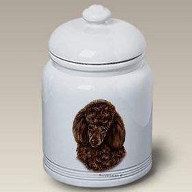 Poodle - Chocolate - Best of Breed Ceramic Treat Jar