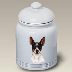 Rat Terrier - Tri-Color - Best of Breed Ceramic Treat Jar