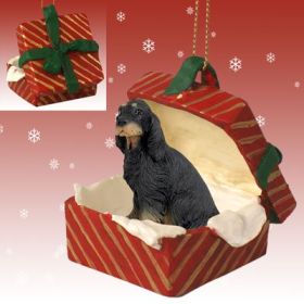 Gordon Setter Red Gift Box Ornament