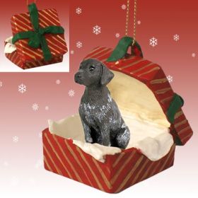 German Shorthaired Pointer Red Gift Box Ornament