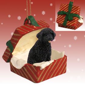 Portuguese Water Dog Red Gift Box