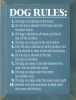 Dog Rules: Funny Sign